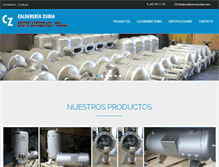 Tablet Screenshot of caldereriazubia.com